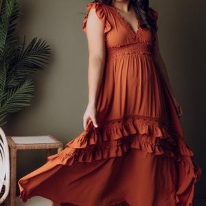 Balticborn Jasmine Ruffle Maxi Dress